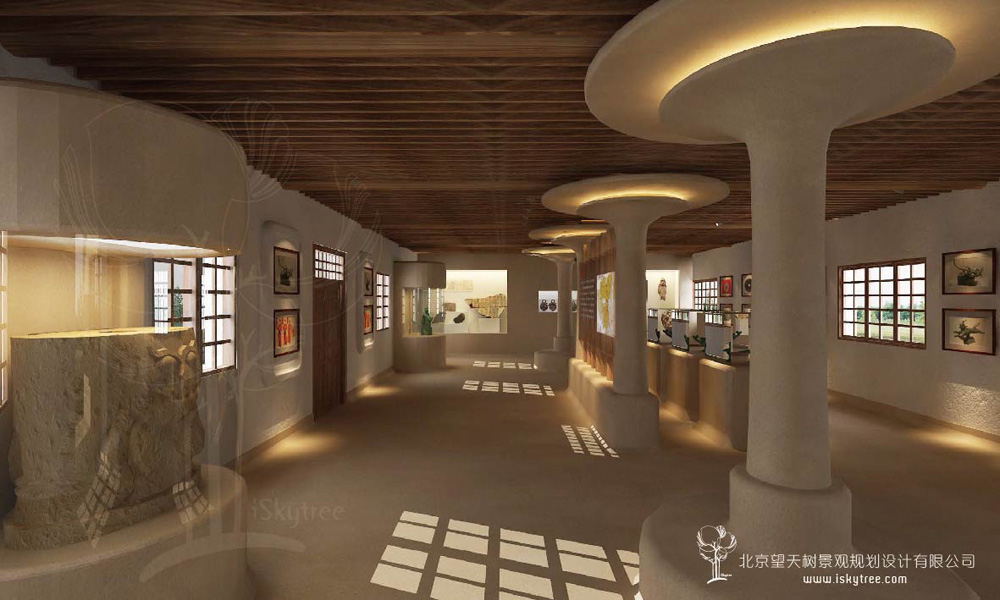 黨項(xiàng)民俗展覽館博物館建筑景觀裝修設(shè)計(jì)