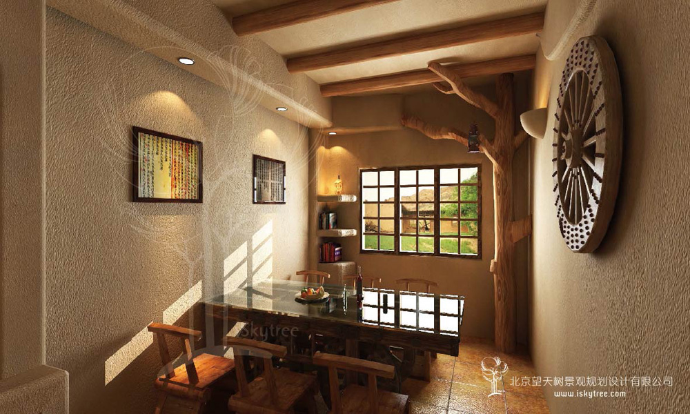西部風(fēng)格主題餐廳包間裝修設(shè)計(jì)
