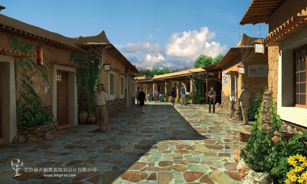 黨項(xiàng)民俗文化街建筑景觀設(shè)計(jì)