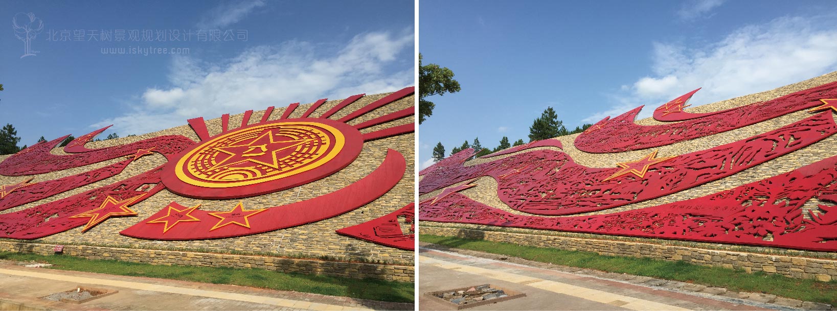 紅色旅游壁畫雕塑現(xiàn)場(chǎng)實(shí)景